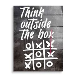Outside The Box 16 Outside The Box -Artmind wandbild think outside the box acryl