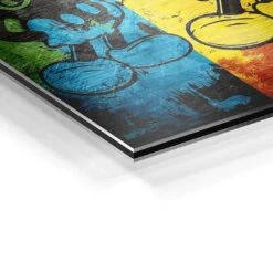 Triple 22 Triple -Artmind wandbild tripel micky kunst kaufen bei artmind detail brushed