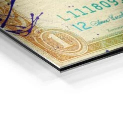 Flying Cash 20 Flying Cash -Artmind wandbild tweety one dollar detail brushed