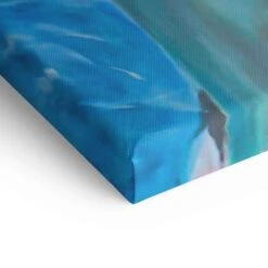 Wasserwelten – Unter Haien 21 Wasserwelten – Unter Haien -Artmind wandbild unter wasser blue women artmind wall art bild detail leinwand