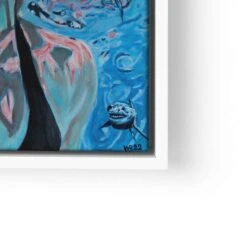 Wasserwelten – Unter Haien 25 Wasserwelten – Unter Haien -Artmind wandbild unter wasser blue women artmind wall art bild lwrw