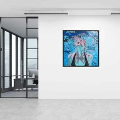 Wasserwelten – Unter Haien 20 Wasserwelten – Unter Haien -Artmind wandbild unter wasser blue women artmind wall art bild 14