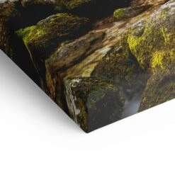 Wasserfall 21 Wasserfall -Artmind wandbild wasserfall detail leinwand