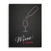 Wine O' Clock 2 Wine O' Clock -Artmind wandbild wine oclock leinwand