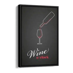 Wine O' Clock 17 Wine O' Clock -Artmind wandbild wine oclock schattenfugenrahmen
