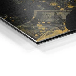 Be A Winner - Dark 20 Be A Winner - Dark -Artmind wandbild winner kunst kaufen bei artmind detail brushed