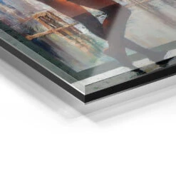 Erwartung 21 Erwartung -Artmind wandbild woman blume new york brooklyn bridge skyline dessous kunstwerk artmind detail acryl