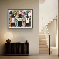 Vino Masseto - Galerieabzug 10 Vino Masseto - Galerieabzug -Artmind weinflaschen urban styl wandbild artmind poster 2